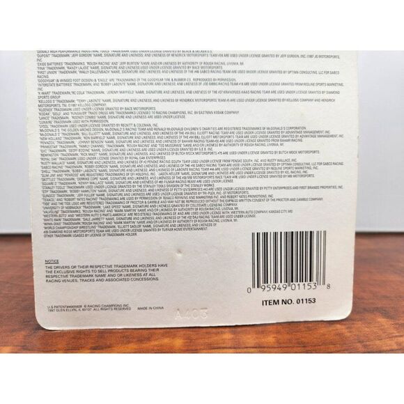 Vintage 1997 Racing Champions 1:64 #2 Rusty Wallace Diecast NASCAR Stand Card - Picture 9 of 9